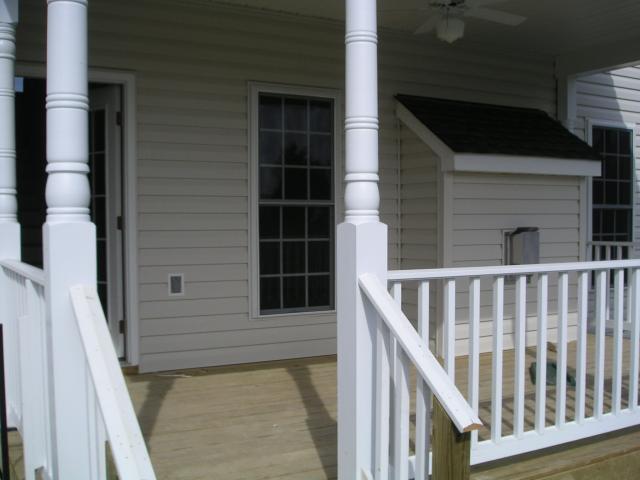 Back porch, notice the fan outside. :)