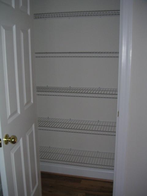 Linen closet off of second floor landing