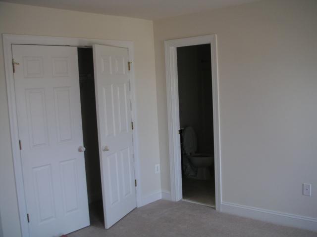 Guest bedroom closet and private full bath