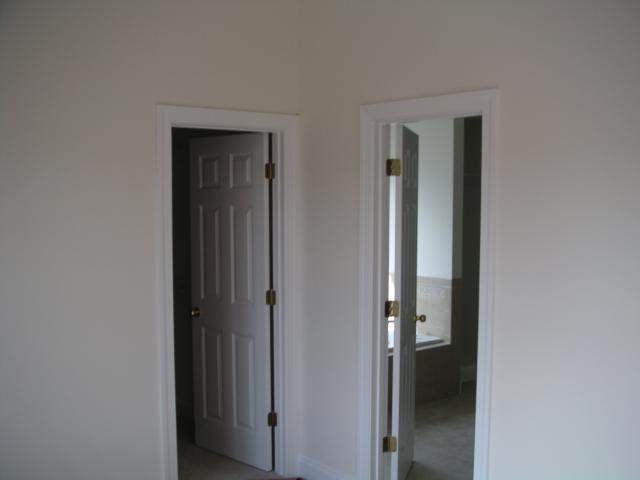 Looking into master bath