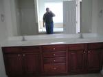 Dual vanities in master bath