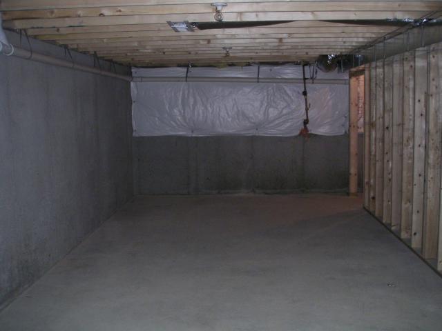 From walk-out through basement