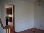 Dining room entrance looking through kitchen to built-in desk in morning room