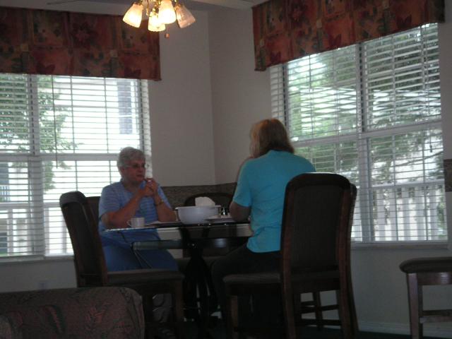 Mom, Lynne, and Gene (hidden behind there)