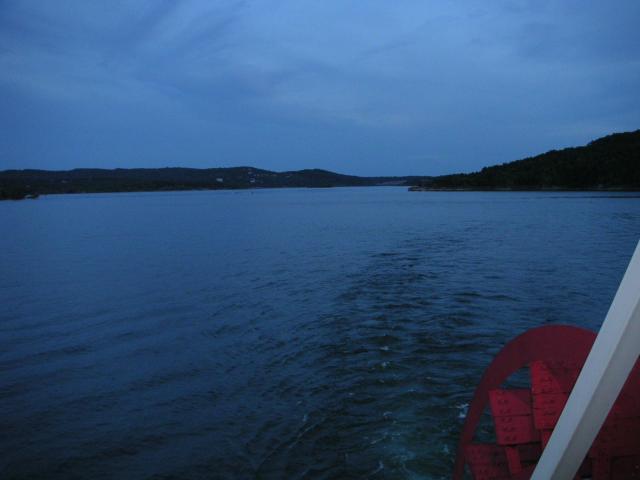 Looking out on the lake from back